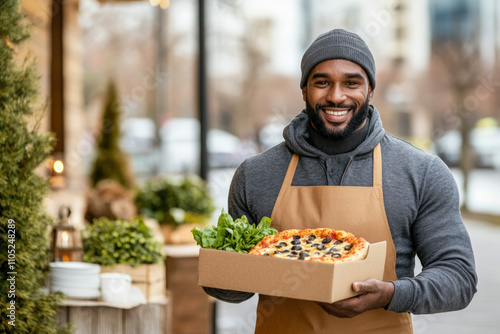 A Food Delivery Driver At T...
