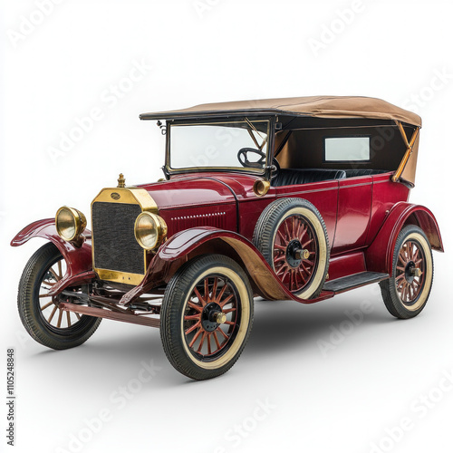 Antique Car Isolated