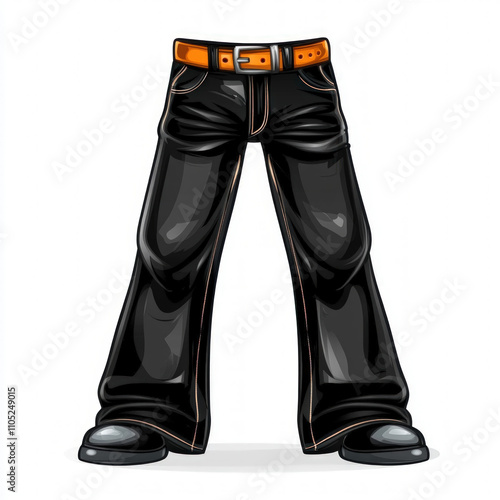 Black Trousers Isolated