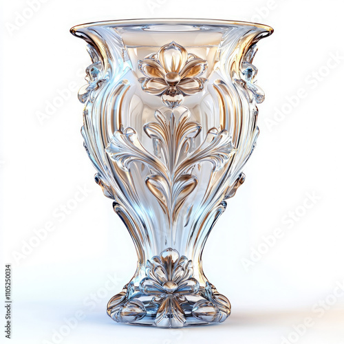 Crystal Vase Isolated