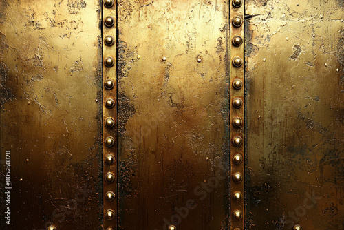 gold metal plate background