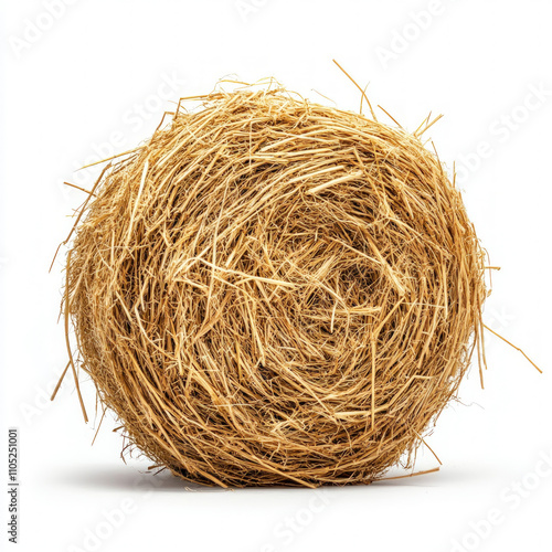 Hay Straw Isolated