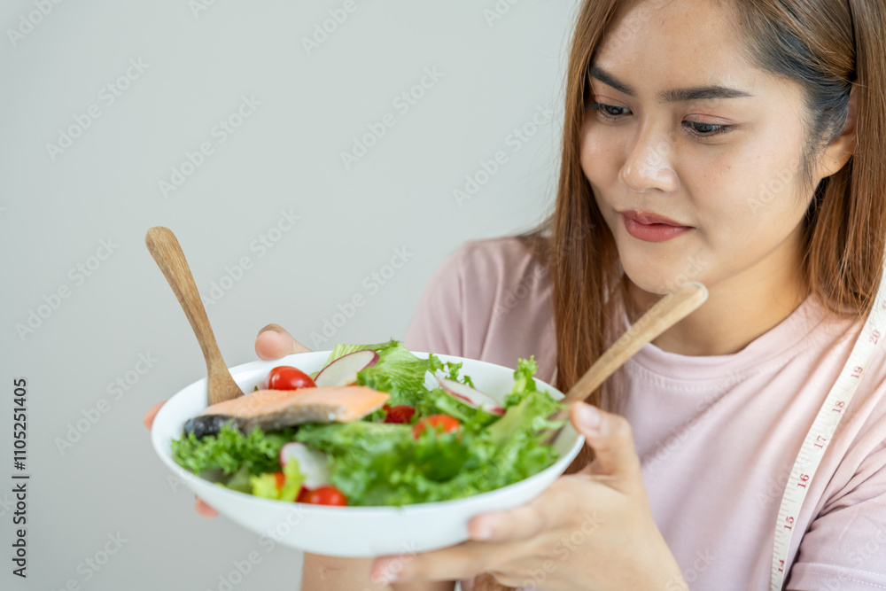 slim body asian women choose healthy foods, dieting female choose salad for diet. Good healthy food. weight lose, balance, control, reduce fat, low calories, routines, exercise, body shape. slim body asian women choose healthy foods, dieting female choose salad for diet. Good healthy food. weight lose, balance, control, reduce fat, low calories, routines, exercise, body shape.
