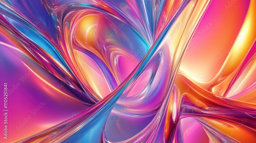 Abstract Colorful Swirling Liquid Light Design Abstract Colorful Swirling Liquid Light Design