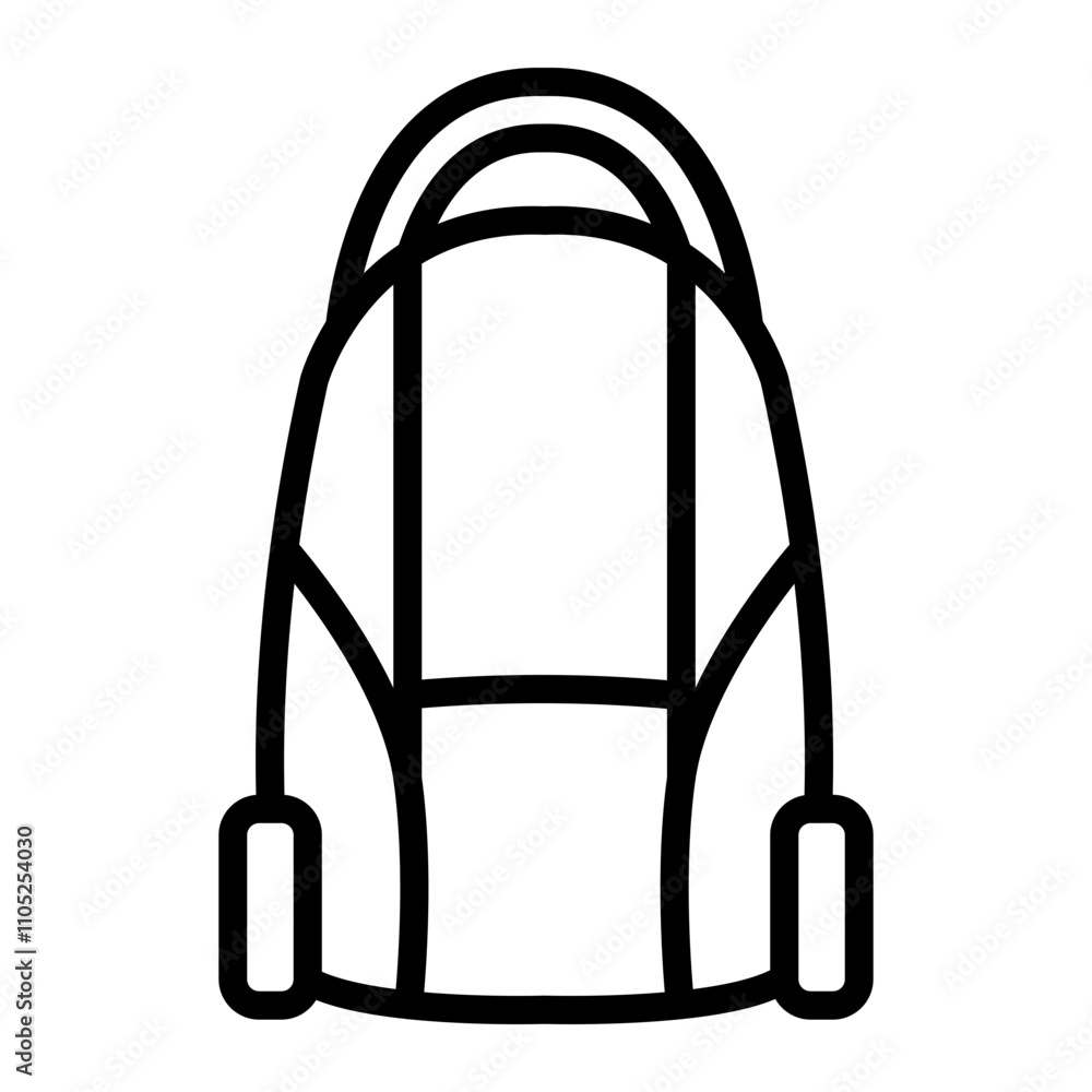 Fototapeta premium Vacuum Cleaner Vector Line Icon Design