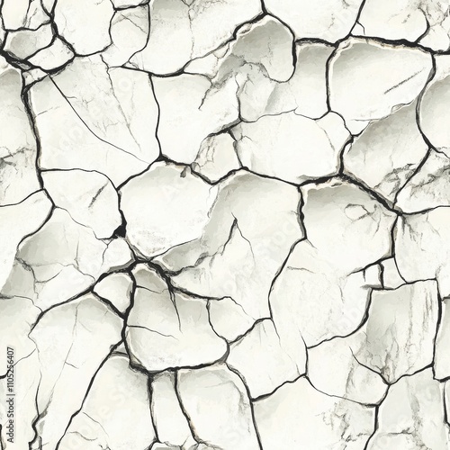 Cracked Earth Texture Pattern photo