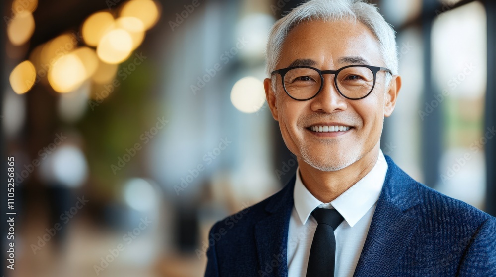 Confident Businessman with Bright Smile Confident Businessman with Bright Smile