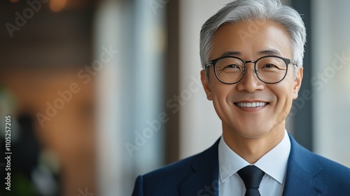 Confident Businessman in Modern Office Setting