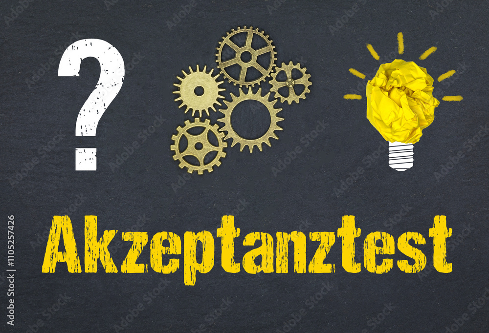 Obraz premium Akzeptanztest