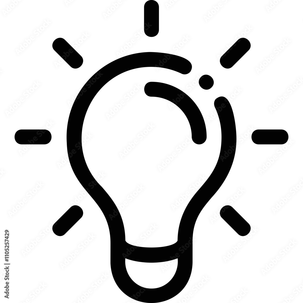 Obraz premium Simple vector icon bulb