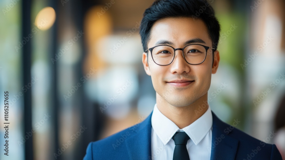 Confident Businessman in Modern Office Confident Businessman in Modern Office