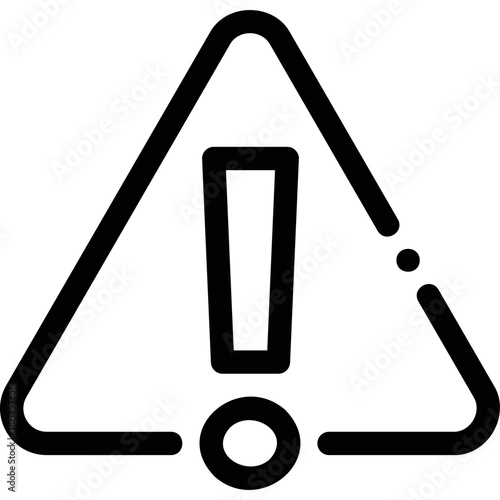 Simple vector icon warning, exclamation