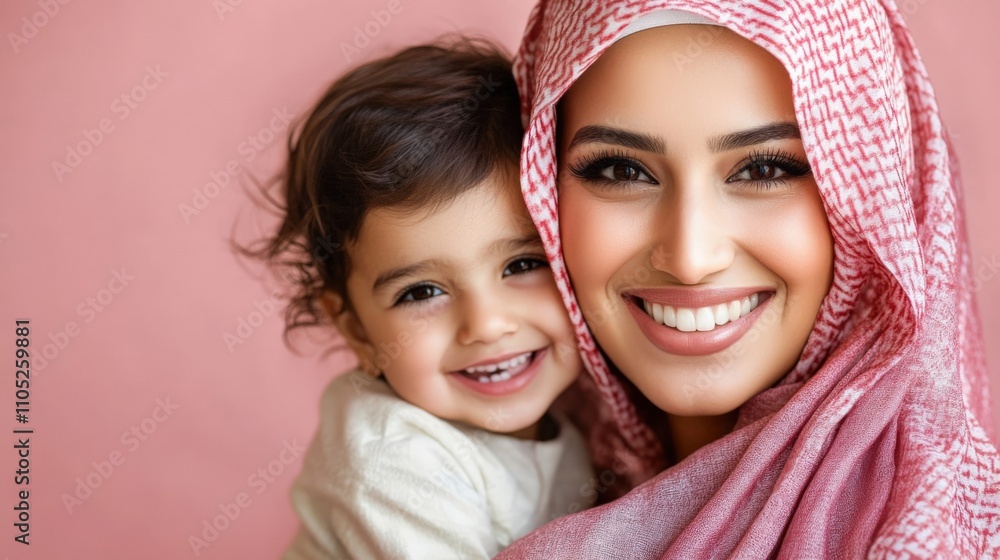 Joyful Mother and Child Portrait Joyful Mother and Child Portrait