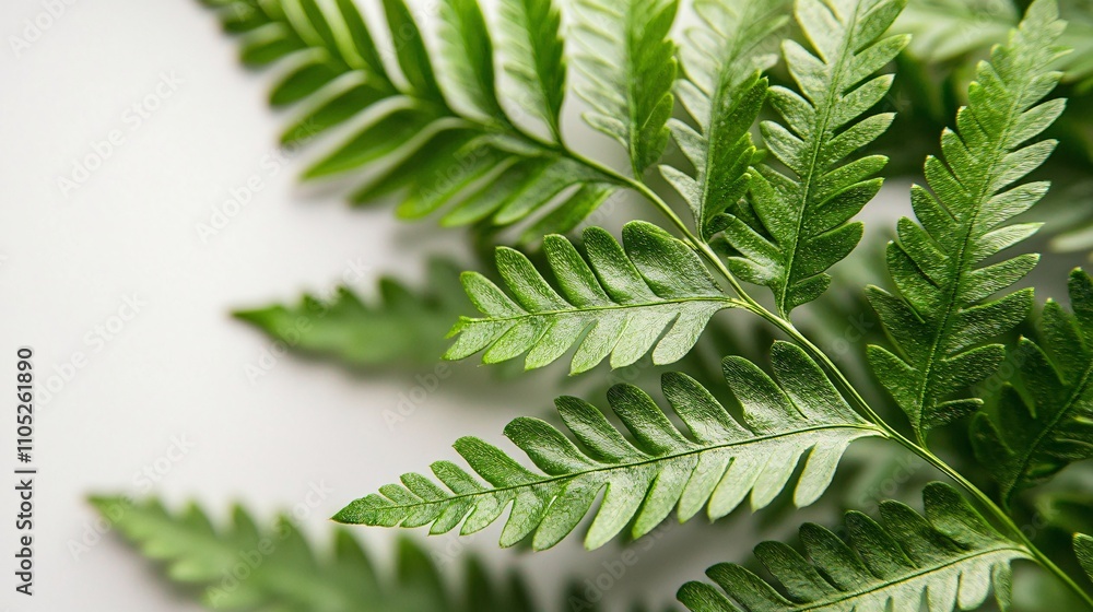 Freshness Unveiled: Vibrant Green Leaves in Soft Studio Light on White Background - Natural Simplicity and Refreshing Atmosphere Concept Stock Photo Freshness Unveiled: Vibrant Green Leaves in Soft Studio Light on White Background - Natural Simplicity and Refreshing Atmosphere Concept Stock Photo