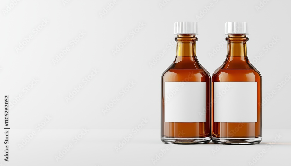 Dropper Bottle Mock-Up. Cosmetic bottle and pipette with essential oil on white background. Amber color pharma grade empty glass bottle with black cap and dropper. Dropper Bottle Mock-Up. Cosmetic bottle and pipette with essential oil on white background. Amber color pharma grade empty glass bottle with black cap and dropper.