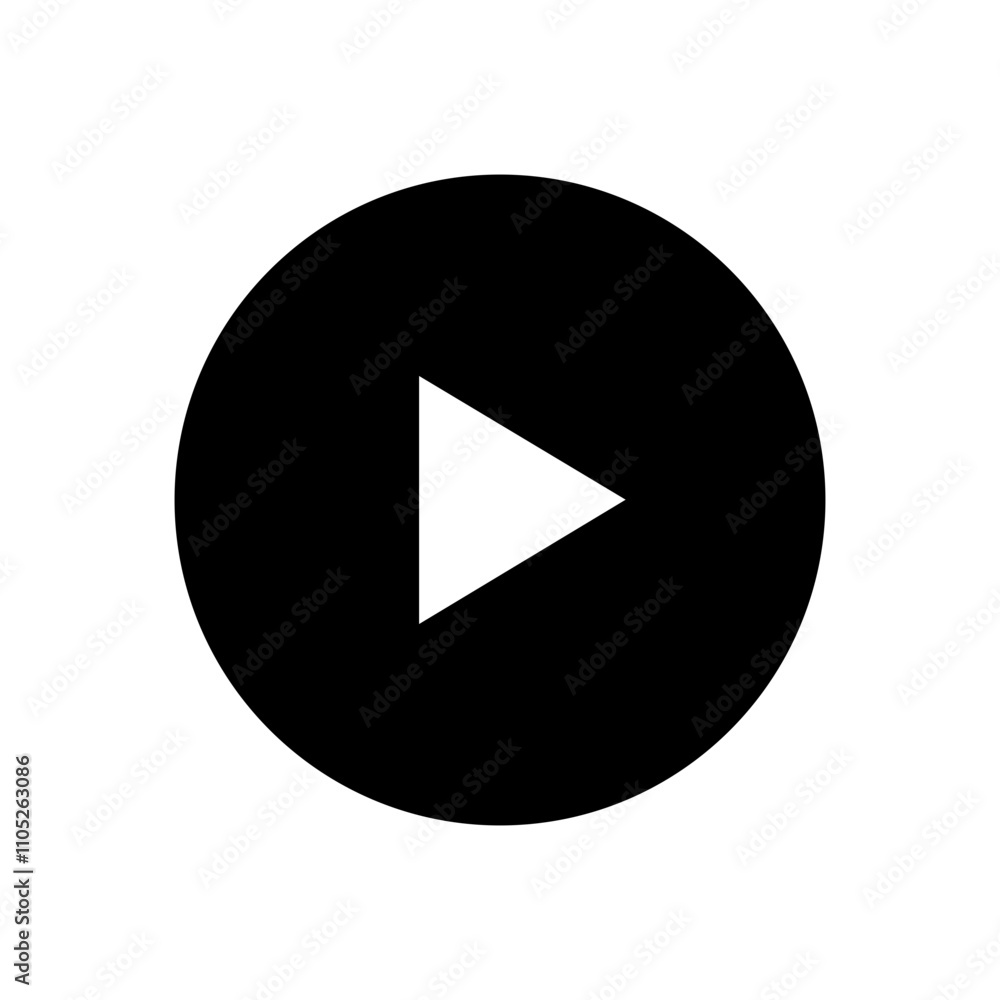 Play button icon in round shape svg Play button icon in round shape svg