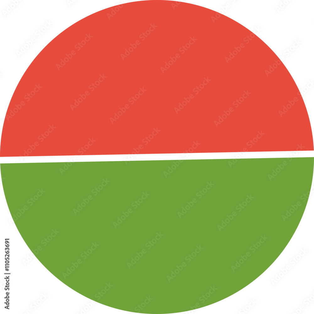 Fototapeta premium Circle Bar Chart