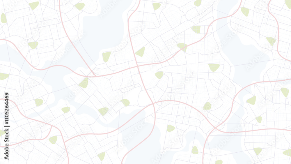 Abstract city map urban streets and road networks. Travel route planning and map navigation concepts. Flat vector illustration Abstract city map urban streets and road networks. Travel route planning and map navigation concepts. Flat vector illustration