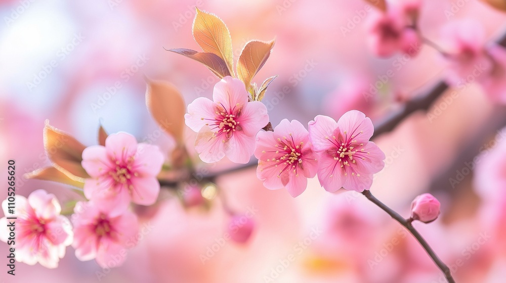 Spring Awakening: Captue the first signs of spring with blooming flowers, green leaves Spring Awakening: Captue the first signs of spring with blooming flowers, green leaves