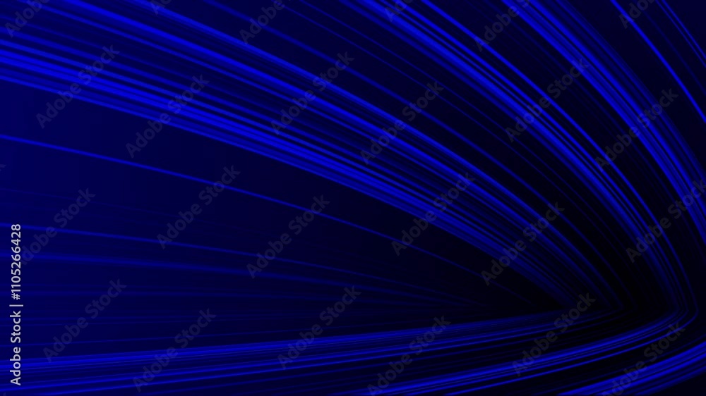 Blue color multiple diagonal lines moving in 3d space forming water reflection on floor hi-tech design dark technology background Blue color multiple diagonal lines moving in 3d space forming water reflection on floor hi-tech design dark technology background
