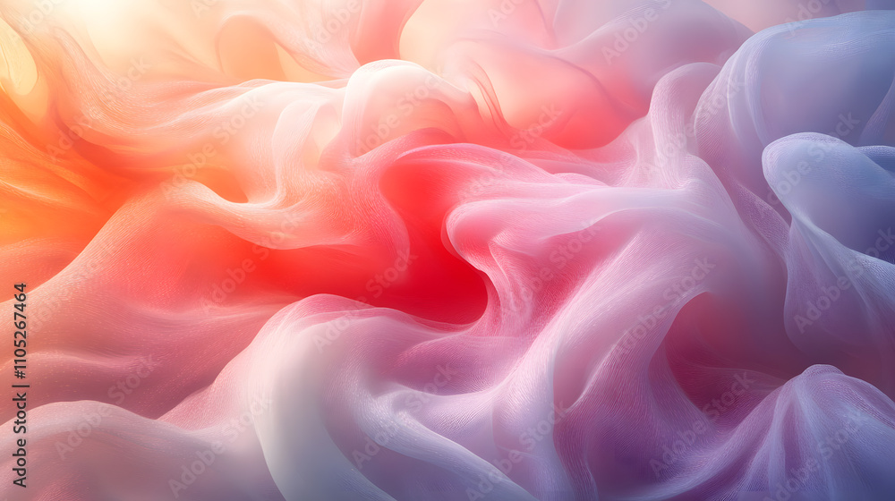 Fototapeta premium Milky white and vivid pigments spiraling together in hypnotic harmony.
