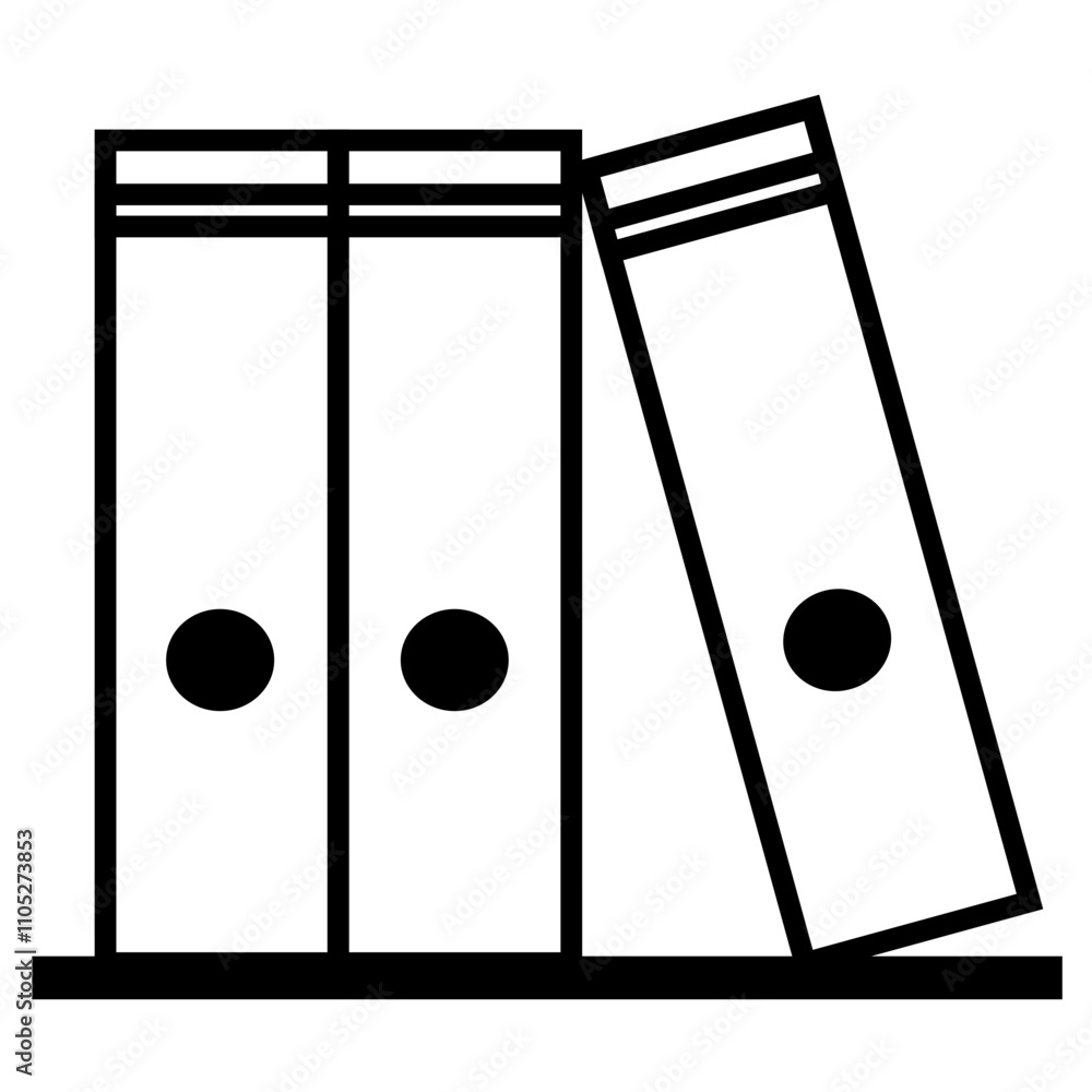 This vector icon features a row of books neatly arranged on a bookshelf, symbolizing knowledge, learning, and organization. Ideal for use in designs related to libraries, bookstores, education, etc This vector icon features a row of books neatly arranged on a bookshelf, symbolizing knowledge, learning, and organization. Ideal for use in designs related to libraries, bookstores, education, etc