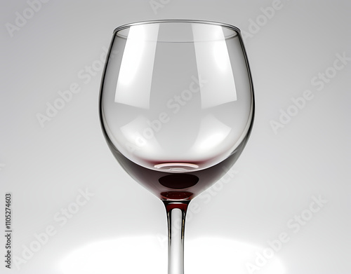 Closeup of a glass wine thief for sampling on white background. Generative AI photo