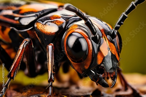 insect eye complex multifaceted structures with a hyper realisti photo