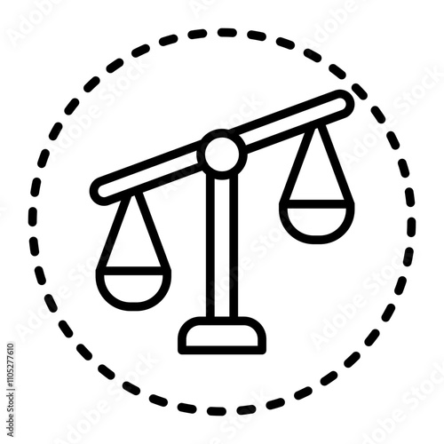 News Bias line icon