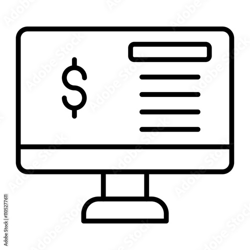 Online Hoax line icon