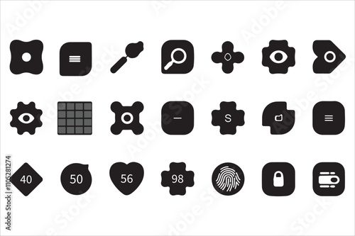 E-commerce Icon Set Fill Style. Online shopping, Cart, and Delivery Icons. Minimal Icons Designed for web.