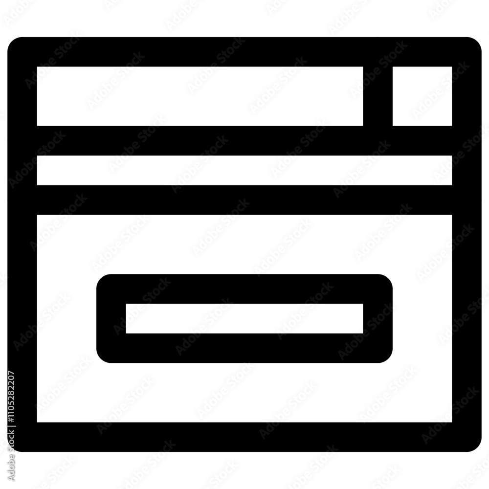 Web browser. Editable stroke vector icon. Web browser. Editable stroke vector icon.