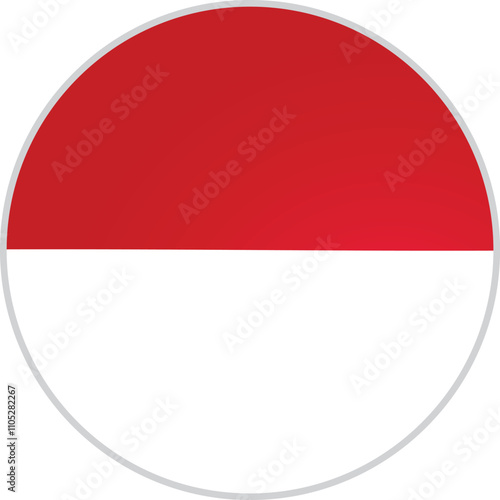 Monaco Round Flag Vector Free Download Monaco Round Flag Vector - GFXLoad