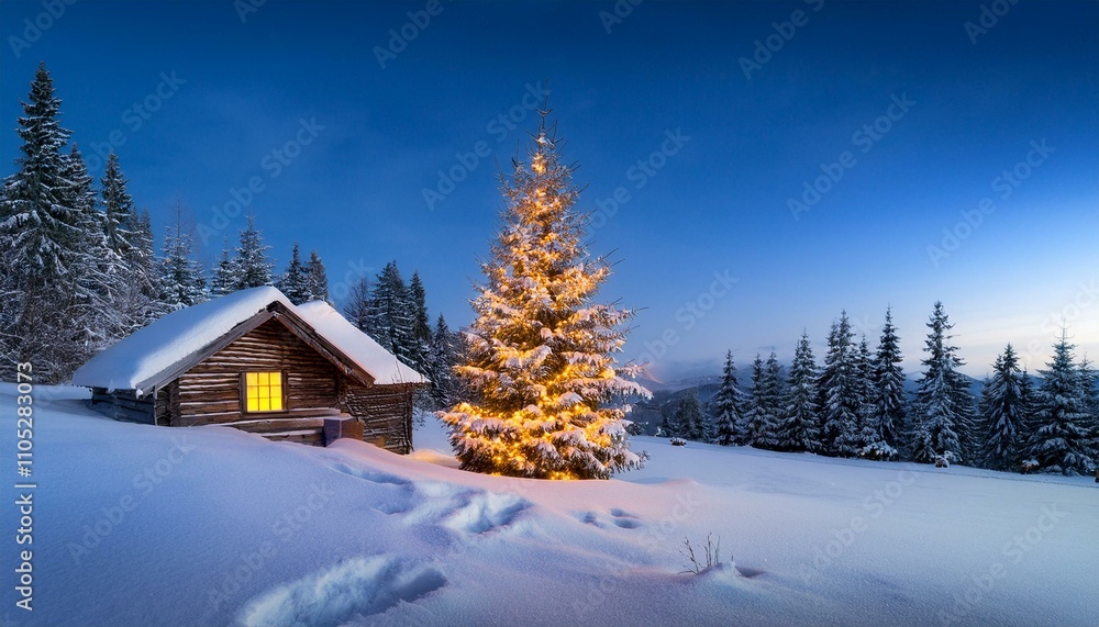 Fototapeta premium 雪と冬の風景