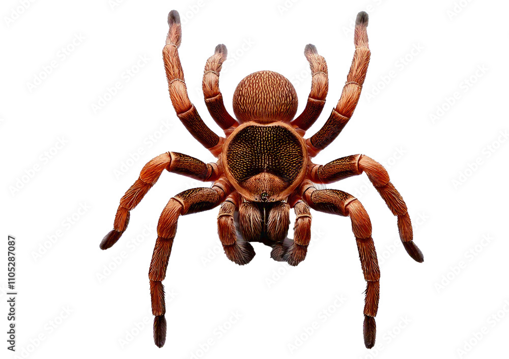 Obraz premium Fake rubber spider isolated on transparent or white background