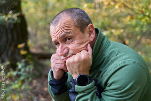 Expressive man portrait