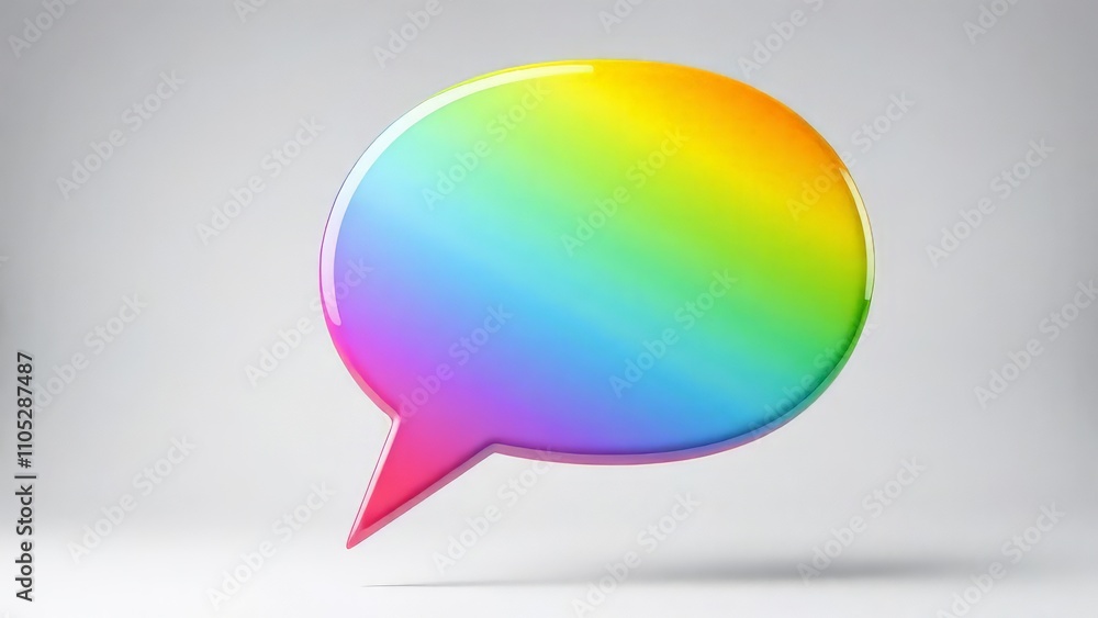 Colorful talking sign on white background. Colorful talking sign on white background.