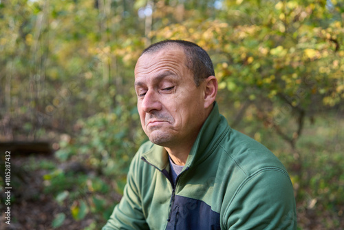 Expressive man portrait