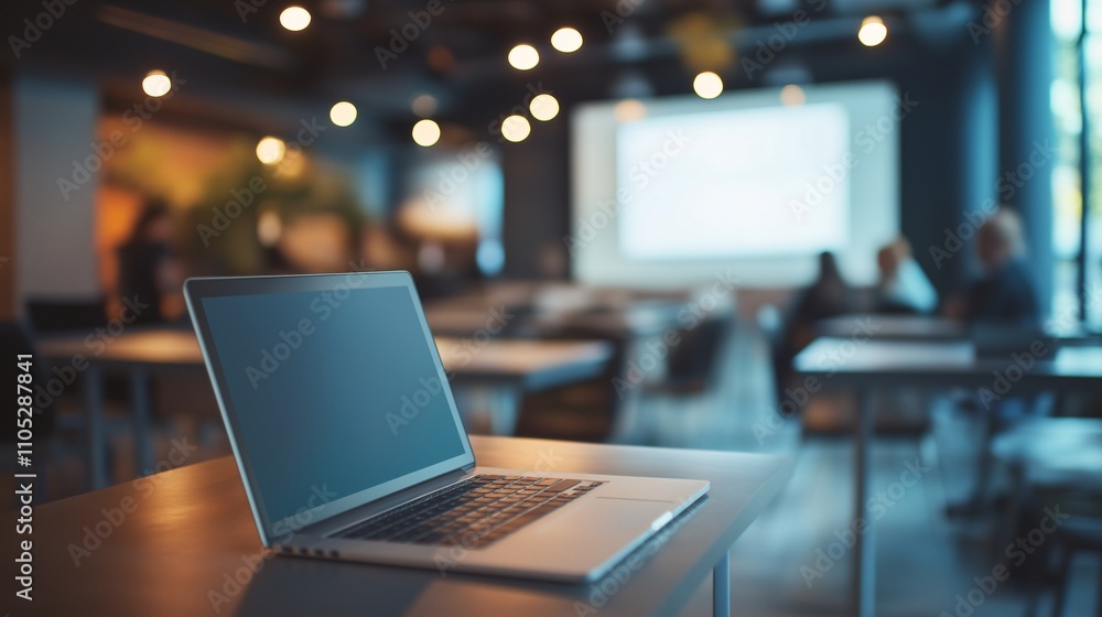 A Presentation in a Meeting Room A Presentation in a Meeting Room