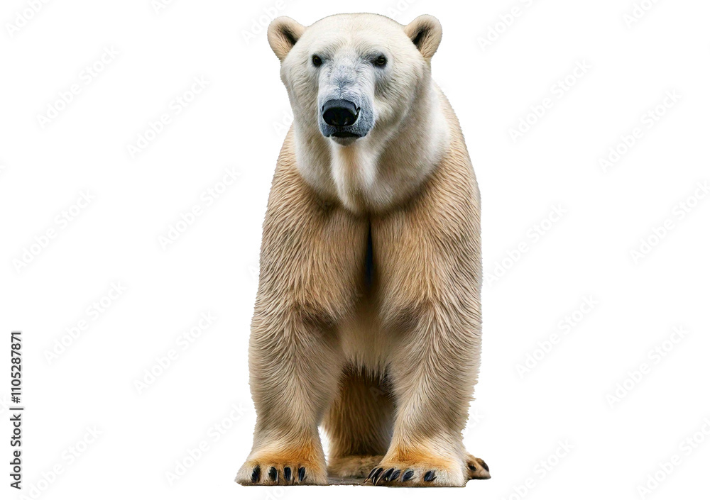 High-resolution polar bear, isolated on transparent or white background High-resolution polar bear, isolated on transparent or white background