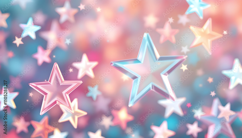 Dreamlike Pastel Stars Floating in a Serene Atmosphere A Magical Abstract Background Image Dreamlike Pastel Stars Floating in a Serene Atmosphere A Magical Abstract Background Image