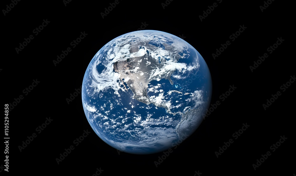 closeup view of Earth's atmosphere from space, Generative AI closeup view of Earth's atmosphere from space, Generative AI