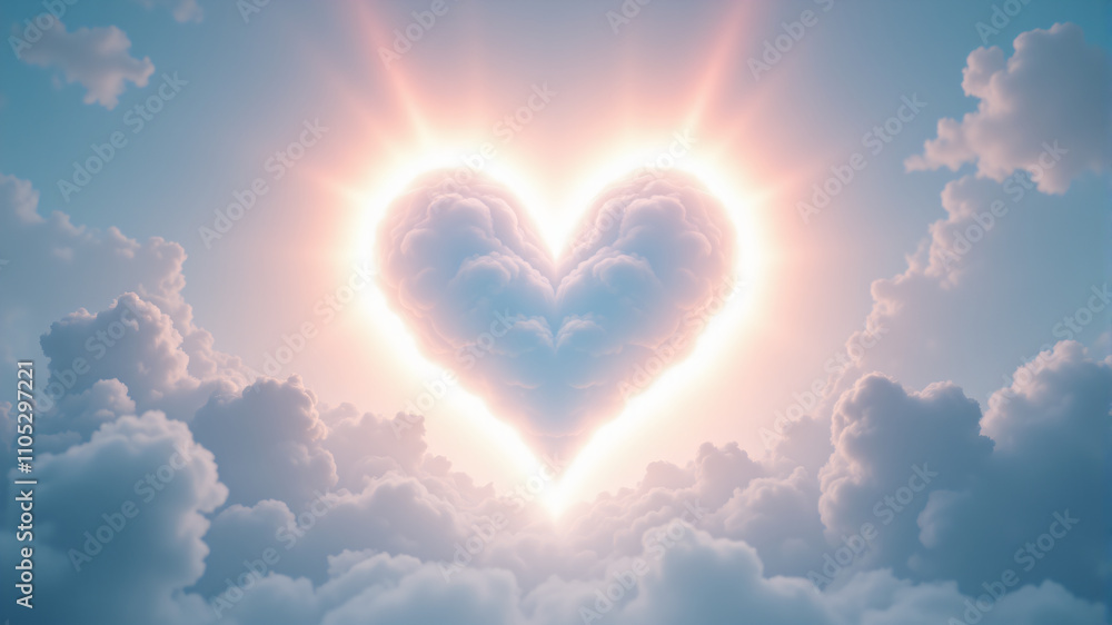 Heart-Shaped Cloud Formation: A Symbol of Love and Serenity Heart-Shaped Cloud Formation: A Symbol of Love and Serenity