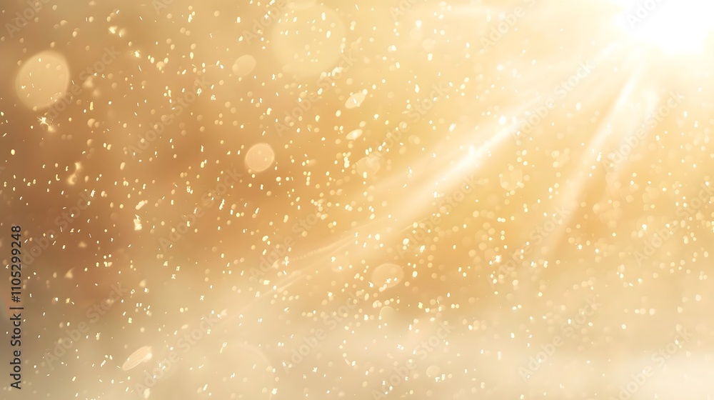 Golden abstract background with shimmering particles and light rays. Golden abstract background with shimmering particles and light rays.