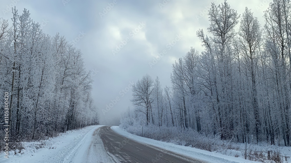 Winter road adventure snowy forest photography cold environment scenic viewpoint nature exploration Winter road adventure snowy forest photography cold environment scenic viewpoint nature exploration