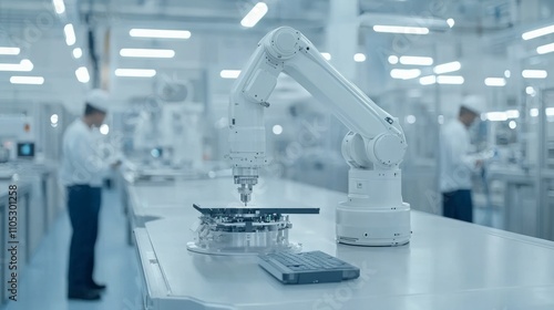 Automated Factory Production Line with Robots