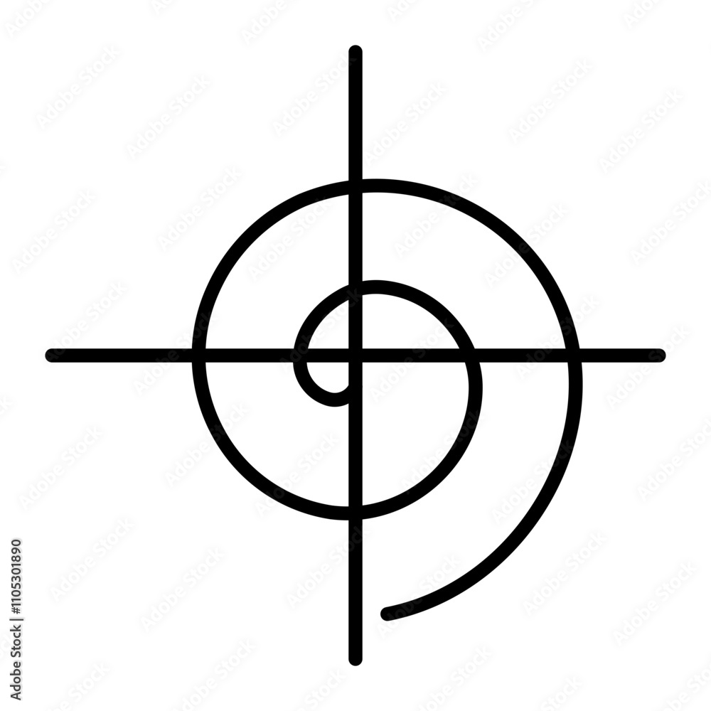 Spiral of Solutions line icon Spiral of Solutions line icon
