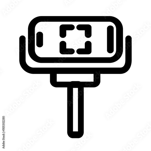 Smartphone on a gimbal - clean and modern Photography and videography icon.