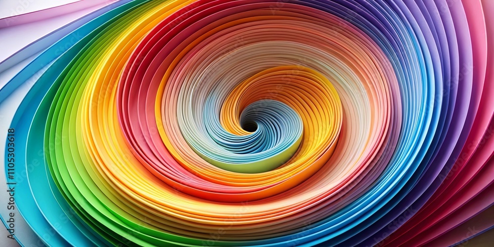 Abstract Colorful Swirling Paper Design Featuring Vibrant Hues and a Dynamic Composition Abstract Colorful Swirling Paper Design Featuring Vibrant Hues and a Dynamic Composition