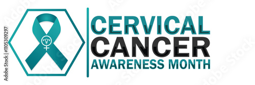 Cervical Cancer Awareness Month. Suitable for greeting card, poster and banner. Modern Vector illustration.